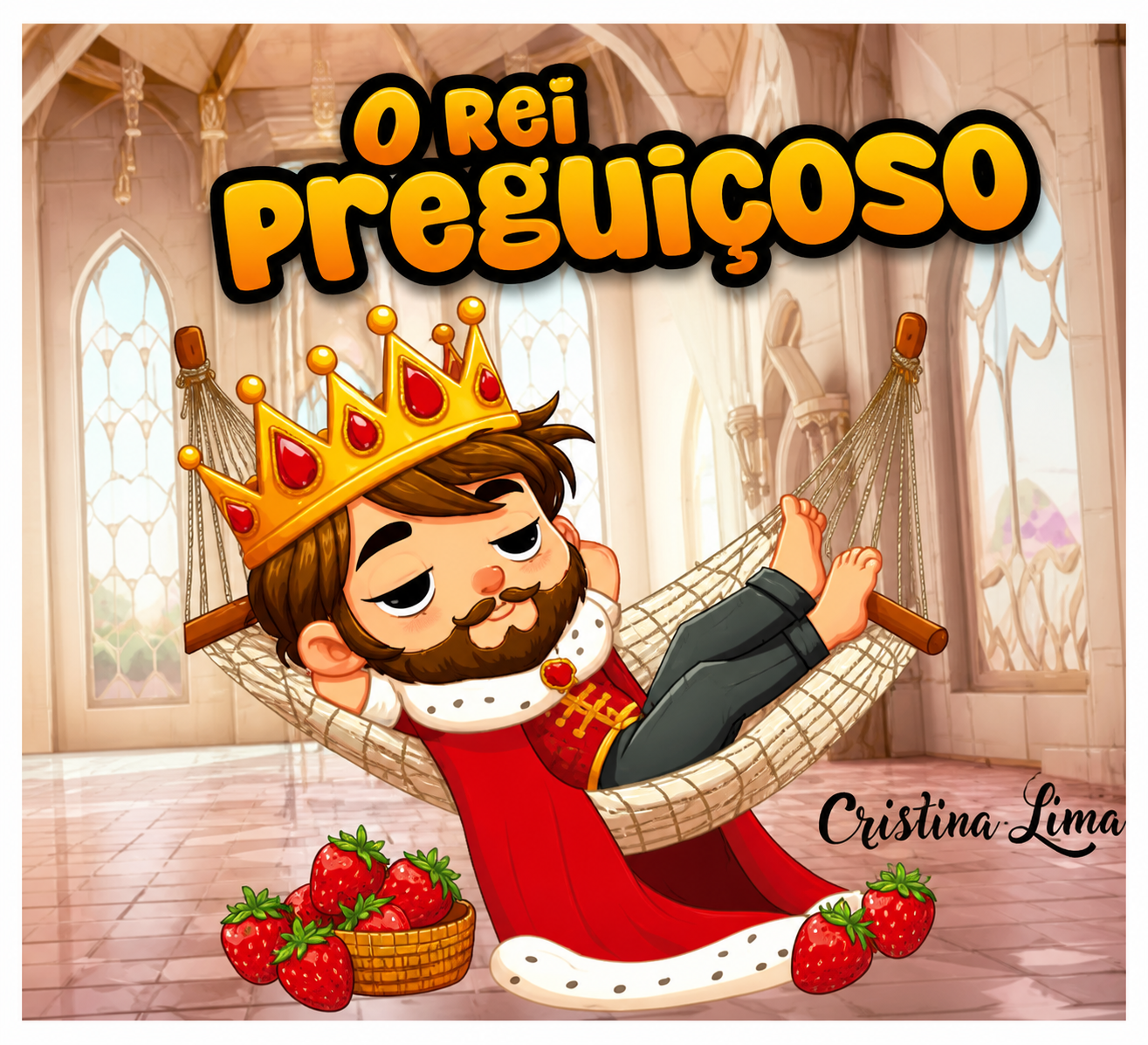 Capa do livro O Rei Preguiçoso
